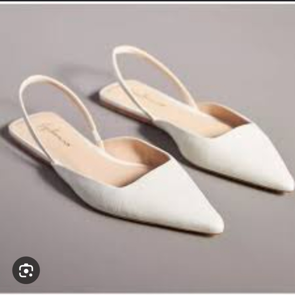 Anthropologie Guilhermina Leather Flats, sz. 8M. New, never worn. Taupe. - Picture 11 of 12